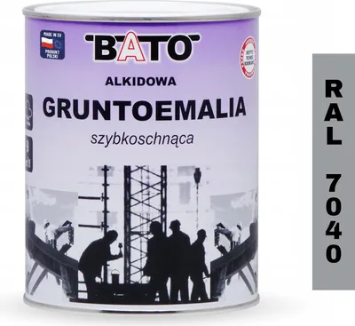Zdjęcie produktu dla Gruntoemalia Alkidowa Szybkoschnąca Szara Ral 7040 0,8L