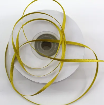 Satinband doppelseitig 3 mm gold 100 m
