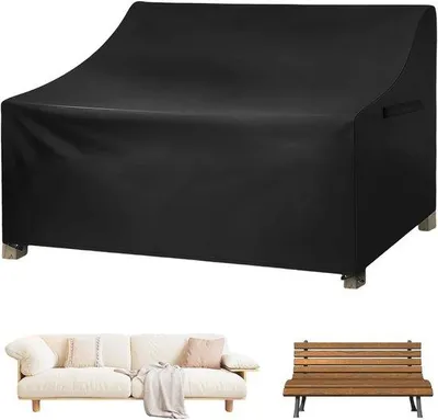 Produktbild von Famanu Schutzhülle für Gartenbank, 134 x 70 x 65/94 cm, 420D Oxford-Gewebe, wasserdicht, winddicht, UV-beständig