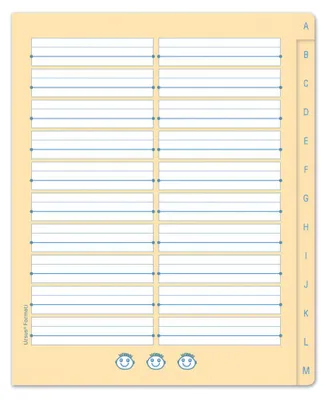 Productafbeelding van Formati 060551053 woordenboekje, register, kwartformaat. 40 bladen, 80 g/m², 6/6/6 mm, geruit + 1 MST