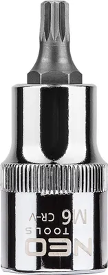Produktbild von NEO TOOLS Steckschlüsseleinsatz 08-731 55mm Chrom-Vanadium-Stahl Werkzeugstahl