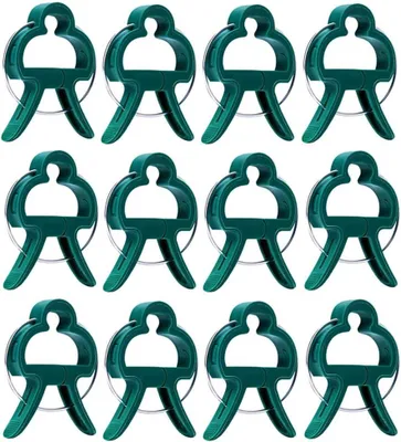 Imagen del producto de Clips de plástico para sujetar plantas, 40 unidades, ideales para tomates y plantas trepadoras