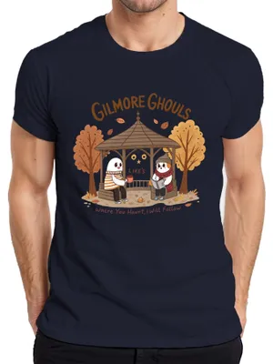 Obrázek produktu pro Gilmore Ghouls kde strašíš, tam tě budu následovat Herbst Geister niedlich Herren T-Shirt, Navy, XL