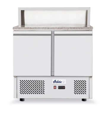 Immagine prodotto di Tavolo per pizza Arktic con 2 porte e protezione igienica 900x700x1110mm