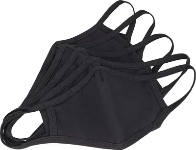 Produktbild von ONVAYA® Mund- und Nasenmaske | 5 Stück | Schwarz | Atemschutzmaske | Wiederverwendbare Maske | Waschbar | Schutzmaske aus Baumwolle mit Innentasche für Filter | Gesichtsmaske