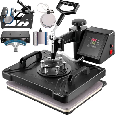 Productafbeelding van Hittepers - Transferpers - Sublimatiepers - T-shirtpers - Mokkenpers - 6-in-1 Multifunctioneel