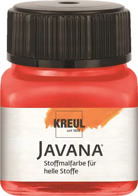 Obrázok produktu pre KREUL Javana farba na textílie svetlých farieb červená 20 ml