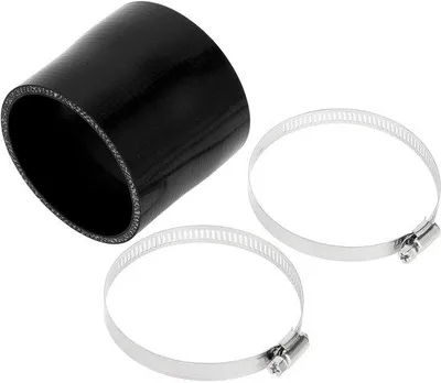 Immagine prodotto di Tubo flessibile in silicone per radiatore, a 4 strati, diametro interno di 76 mm, spessore di 5 mm, colore nero, resistente al calore, adatto per liquidi di raffreddamento