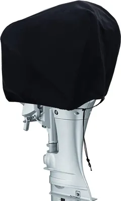 Produktbild von Famanu Außenbordmotorabdeckung wasserabweisend 600D Oxford-Gewebe - Schutz vor Sonne und UV-Strahlen für Motoren bis 48 x 27 x 35 cm