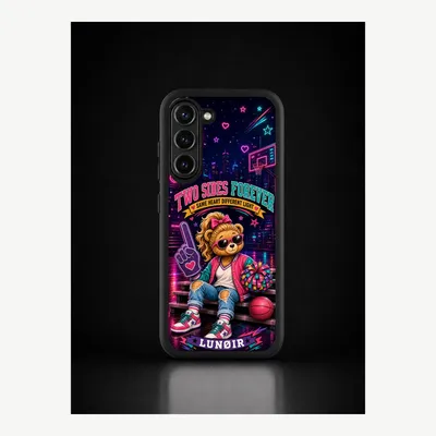 Image de Coque de protection pour Samsung S23, étui de téléphone avec motif "Dualité" – LUNØIR ©
