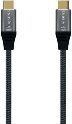 Produktbild von Kabel usb 2.0 Typ-c aisens a107-0629/ usb Typ-c Stecker - usb Typ-c Stecker/ 2m/ grau