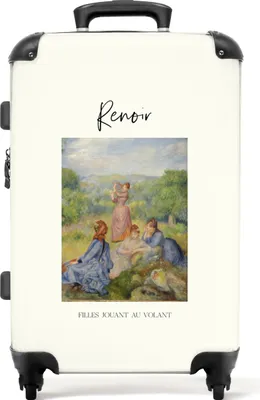 Produktbild von NoBoringSuitcases.com® Großer Koffer - Kunst - Renoir - Landschaft - Alte Meister - Kombinationsschloss TSA - Hartschalen Trolley 4 Rollen - 72 liter - Reisekoffer - 66 cmKoffer Mittelgroß 67x43x25 cm, 72L,