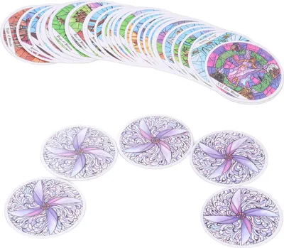 Productafbeelding van Ronde tarotset, voor voorspellingen, liefde, carrière, en spirituele begeleiding. Kaartspel voor families en feestelijke gelegenheden