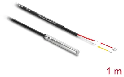 Obrázok produktu pre DeLOCK 91406, 1 m, Samec, Čierna, Polyvinylchlorid (PVC), -20 - 80 °C