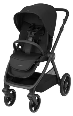 Produktbild von Maxi-Cosi Oxford Baby Kinderwagen, 0–4 Jahre, kompakt zusammenklappbar, Geräumiger Sitz, Sanfte Federung, 10 kg Aufbewahrungskorb, Twillic Black