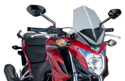 Imagen del producto de Cúpula Puig para motocicletas deportivas sin carenado, color ahumado claro, compatible con Honda CB
