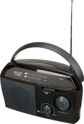 Produktbild von Adler AD 1119, Tragbar, AM, FM, 88 - 108 MHz, 530 - 1600 kHz, 3,5 mm, Schwarz