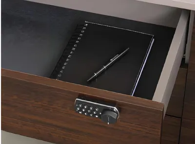 Produktbild von Bürotisch Büromöbel Modern Komplettbüro Schreibtisch Set 4tlg Holz Braun Büro