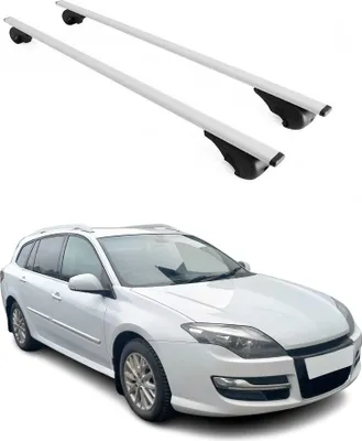 Obrázok produktu pre Priečne strešné nosiče pre Renault Laguna 2007–2015, farba strieborná
