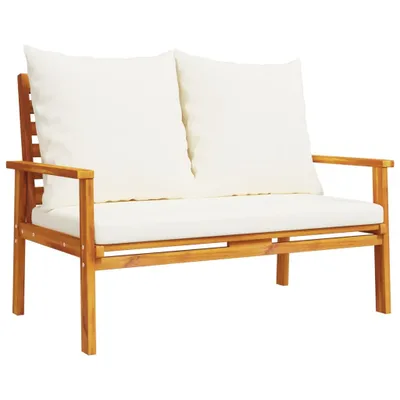 Produktbild von Gartensofa 120 cm mit Kissen Massivholz Akazie