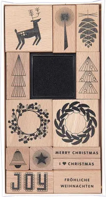 Produktbild von Stempelset I love Christmas100%, 13 Stempel