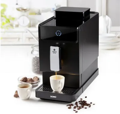 Produktbild von Domo DO718K, Espressomaschine, 1,15 l, Kaffeebohnen, Eingebautes Mahlwerk, 1470 W, Schwarz