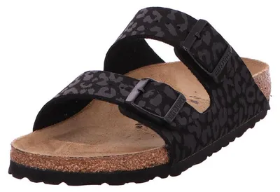 Produktbild von Birkenstock Damen Pantoletten Arizona BS 42077-37, 42077-38, 42077-39, 42077-40, 42077-41, 42077-42 BIR-1030563 Leo Black 42
