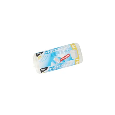 Produktbild von Papstar Müllbeutel mit Tragegriffen, HDPE 10 l 42 cm x 39,5 cm transparent, 20 x 30 Stück