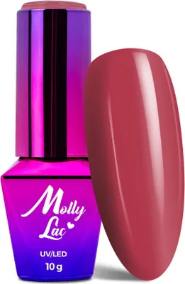 Produktbild von MollyLac Hearts & Kisses Dark Raspberry Hybrid-Nagellack, 10 g, Nr. 193