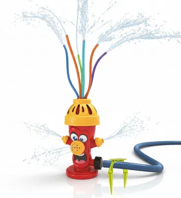 Produktbild von Sommer-Wassersprinkler Hydrant - Drehender Wasserspaß für Kinder im Garten mit Fontänen