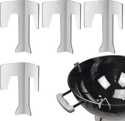 Produktbild von Feuerschale Zubehör 4er Set, Edelstahl Abstandshalter Ø 60 mm, Grillrost Auflage, rostfrei & stabil, universal für Feuerstelle & Kugelgrill