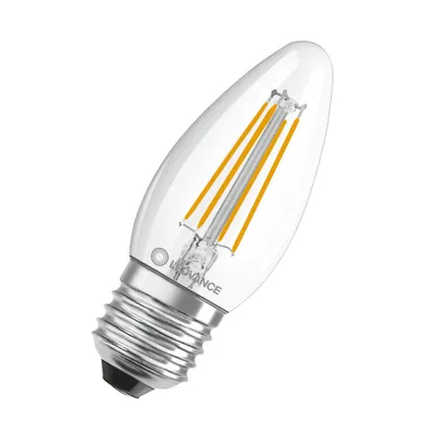 Obrázok produktu pre Žiarovka LEDVANCE LED CLB40 E27 4W/827 sviečka FILAMENT PMC