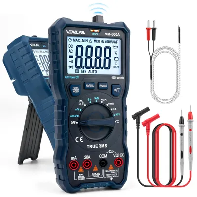 Obrázok produktu pre Digitálny multimeter TRMS s 6000 počtami pre meranie striedavého a jednosmerného napätia a prúdu