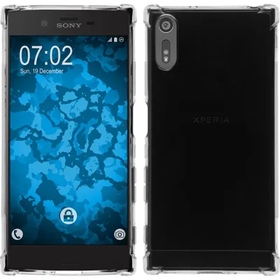 Produktbild von PhoneNatic Case kompatibel mit Sony Xperia XZ - clear Silikon Hülle Shock-Proof + 2 Schutzfolien