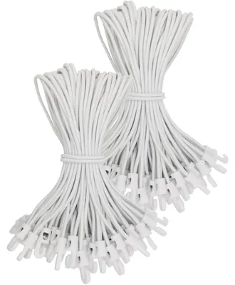 Immagine prodotto di Elastici con gancio, 100 pezzi, 25 cm, colore bianco