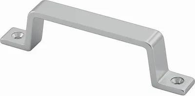 Immagine prodotto di Maniglia 420 A.27mm L.110mm L.13mm Alu.silverf.anod.fori 2 HERMETA