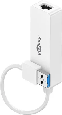 Produktbild von USB-A-Ethernet-Adapter, weiß