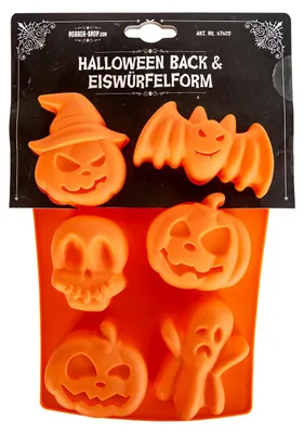Produktbild von Halloween Back & Eiswürfelform mit 6 Motiven als Küchenutensil