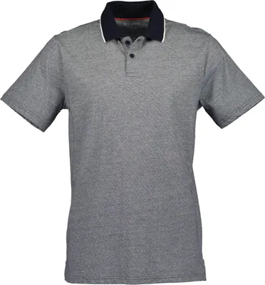 Produktbild von Blue Seven Herren Poloshirt unifarben - Kurzarm-Shirt mit Polokragen in Nachtblau Größe M