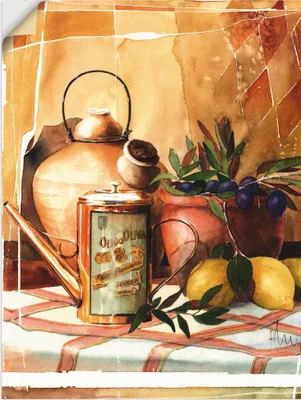 Produktbild von ARTland Wandbild, selbstklebend Olivenöl Größe: 45x60 cm