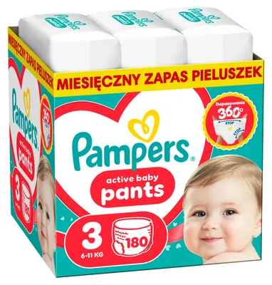 Productafbeelding van Pampers Pants Active Baby, maat Midi (6-11 kg), 180 stuks