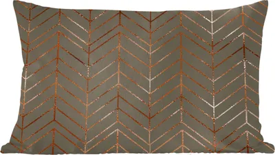 Produktbild von MuchoWow® Zierkissen Sofakissen Wohnzimmer Dekokissen 50x30 cm Muster - Bronze - Luxus - Grau - Wohnzimmerdekoration - Polster mit Photo