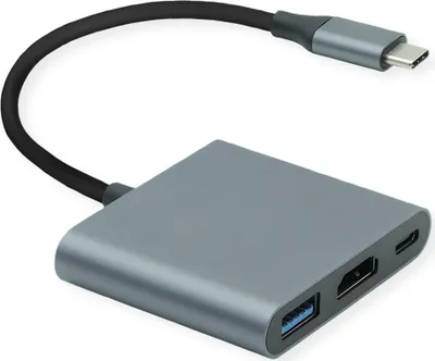 Image de ROLINE Display Adapter USB Typ C - HDMI, USB 3.2 Gen 1 Typ A, Typ C PD