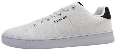 Image de Chaussures pour hommes Tommy Hilfiger, modèle à lacets, blanc, style décontracté, avec semelles intérieures amovibles