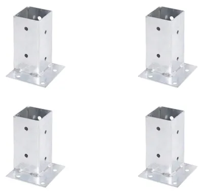 Immagine prodotto di Alberts, manicotto a vite quadruplo, fissaggio agli angoli, 71x71 mm, zincato a caldo, da avvitare
