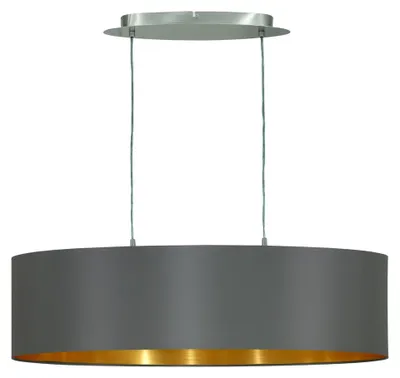 Productafbeelding van Ovale hanglamp Maserlo nikkel