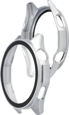 Produktbild von Schutzhülle mit Glas für Huawei Watch GT6 46 mm. Bizon Case Watch Adamo, Matt Silber