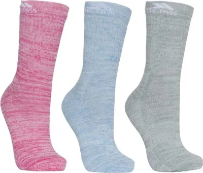 Produktbild von Trespass Helvellyn Socken 3 Paare Mehrfarbig EU 36-39 Damen Mehrfarbig EU 36-39