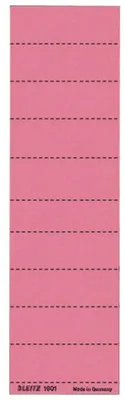 Immagine prodotto di Leitz 1901-00-25 1901 Blanko-Schildchen - Karton, 100 Stück, rot