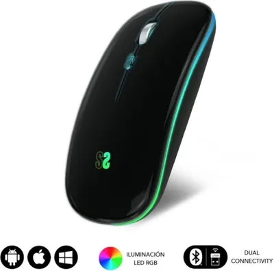 Obrázek produktu pro SUBBLIM SUBMO-LDFLAT1 Ambidextrous RF Wireless + Bluetooth + USB Type-A Optical 1600 DPI myš